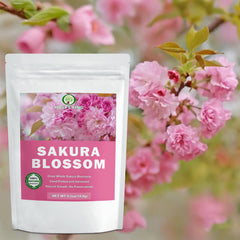 HOLFLYING single sakura blossom floating in cocktail, adds elegant visual garnish