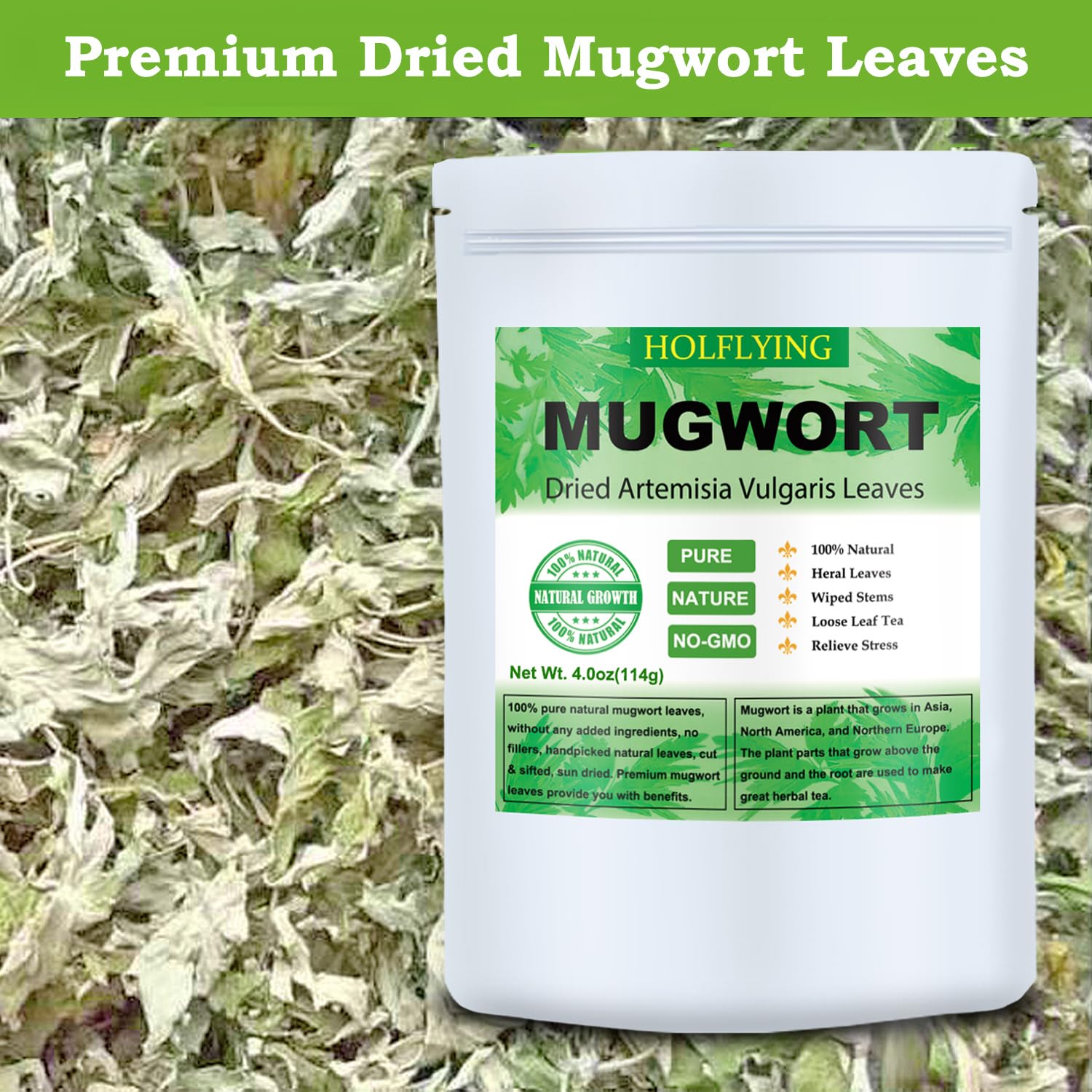 HOLFLYING fabric sachet filled with mugwort leaves for aromatic pillows