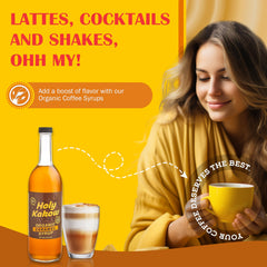 Holy Kakow label detail with ingredients list highlighting organic real-food components