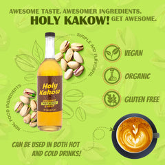 Holy Kakow bottle close-up highlighting texture and handcrafted quality benefit
