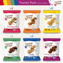 Homefree variety pack laydown displaying all six flavors for easy sampling