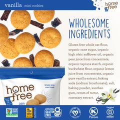 Homefree stacked cookies illustrating size and crisp texture for light snacking