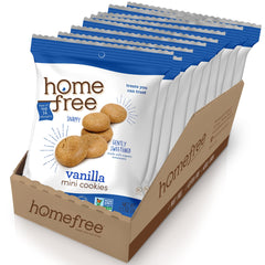 Homefree front packaging showing 10-pack and organic claim for convenient snacking