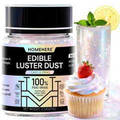 HomeHere jar front view showing label and 15g size, premium shimmer finish