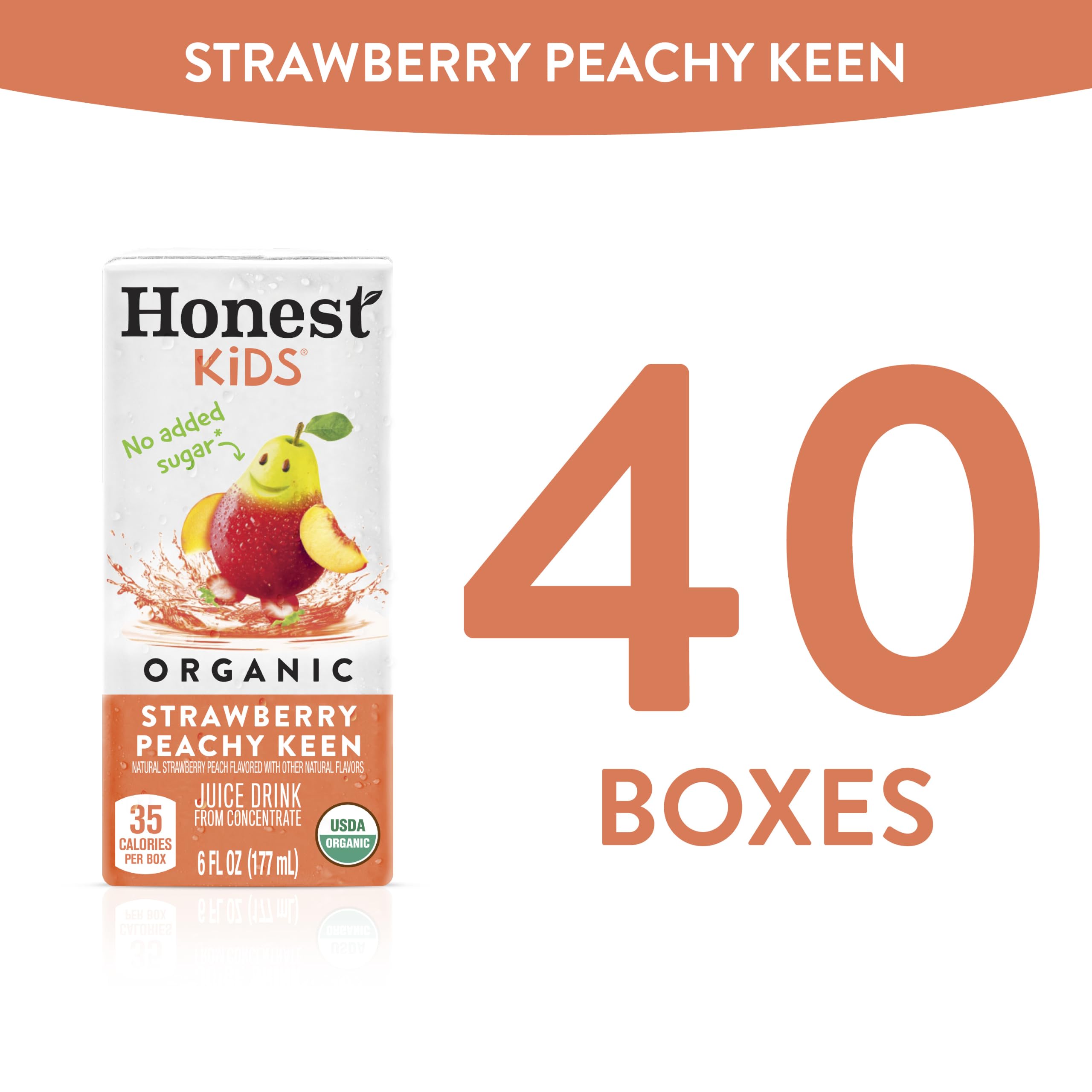 Honest Kids close-up of juice pour highlighting natural fruit texture and freshness