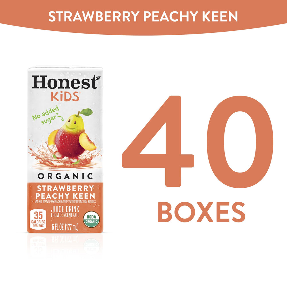 Honest Kids close-up of juice pour highlighting natural fruit texture and freshness