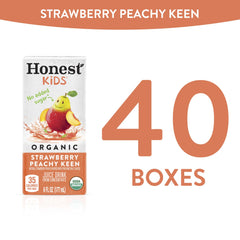 Honest Kids close-up of juice pour highlighting natural fruit texture and freshness