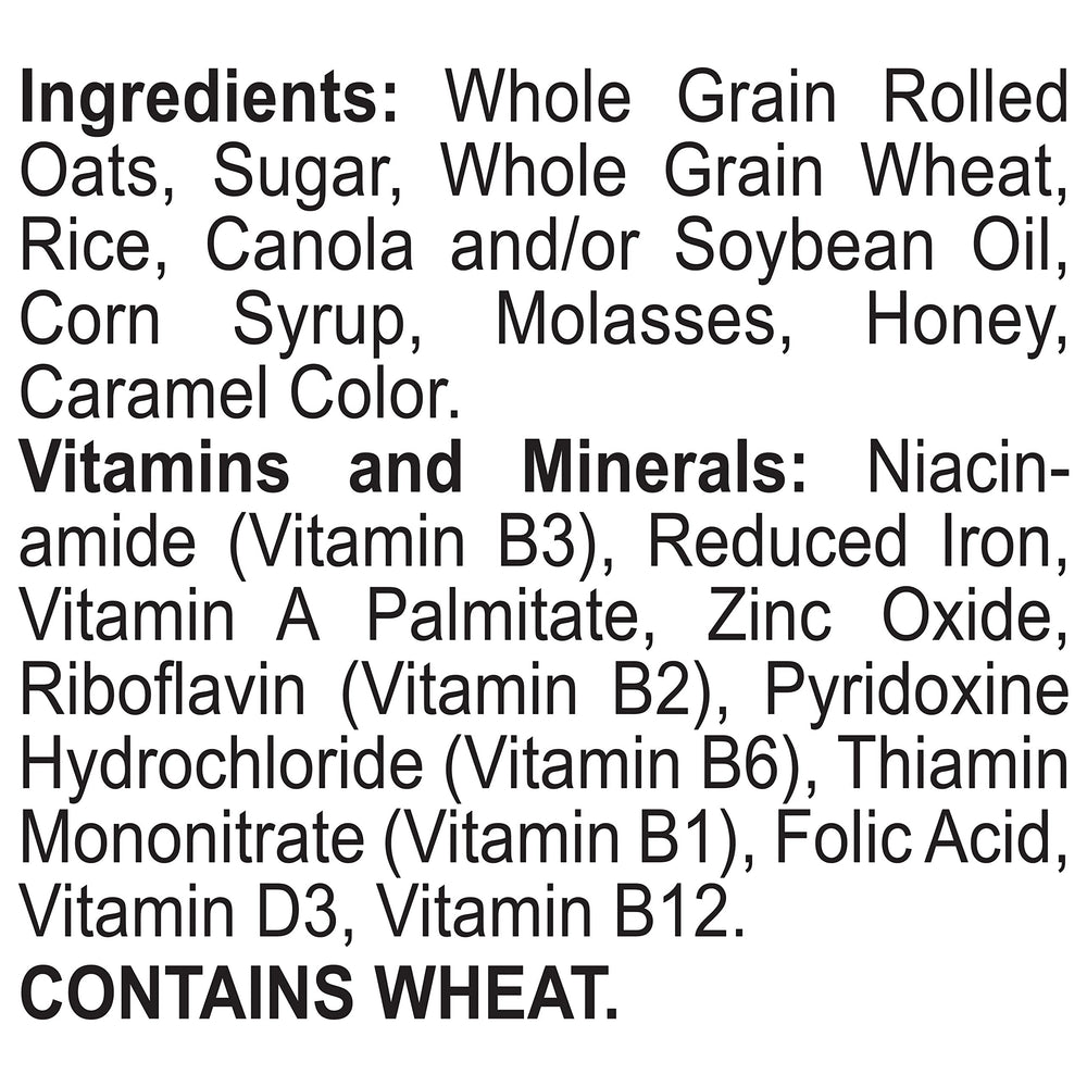 Honey Bunches of Oats pack size comparison with a hand to show portability and portion convenience benefit