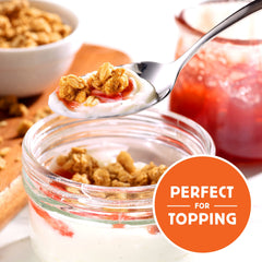 Honey Bunches of Oats served in a bowl ready to eat, showing how it fuels quick breakfasts benefit