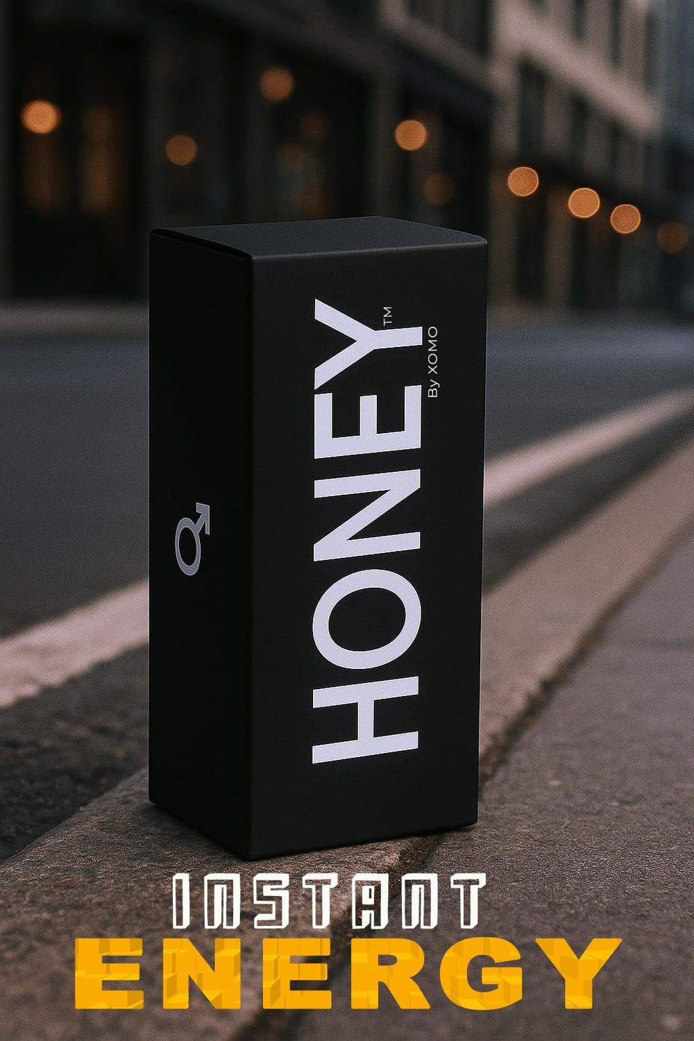 HONEY By XOMO spoon with Shilajit and pollen showcasing ingredient clarity