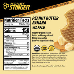 Honey Stinger cross-section exposing peanut butter banana filling and energy delivery