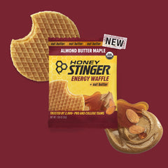 Honey Stinger pack of 16 waffles staged to show convenient multi-pack for training