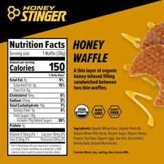 Honey Stinger waffle texture close-up showing soft crumb and easy chewability
