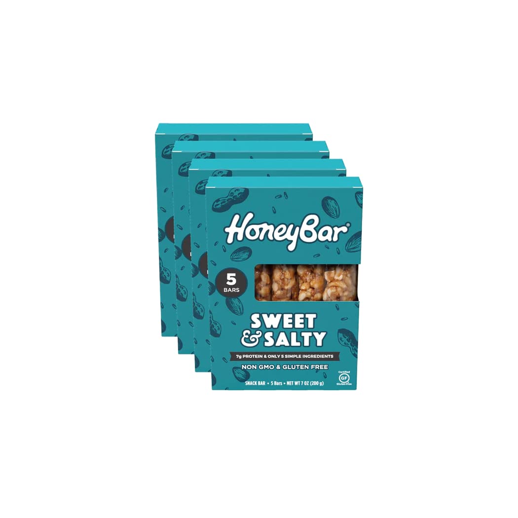 HoneyBar front packaging showing pack of 20 bars and clear labeling for quick identification and convenience