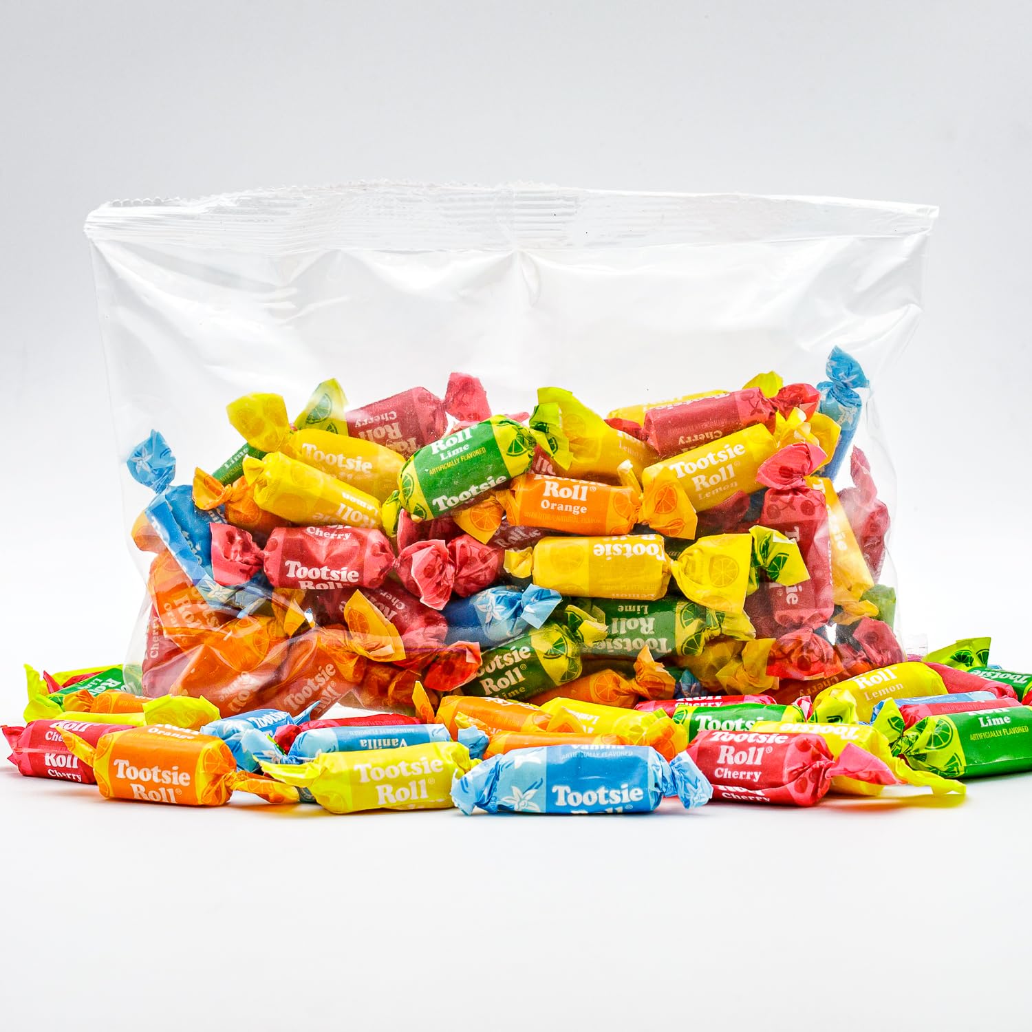 Honeybrook Sweets party favor bags filled with Tootsie chews for convenient giveaways
