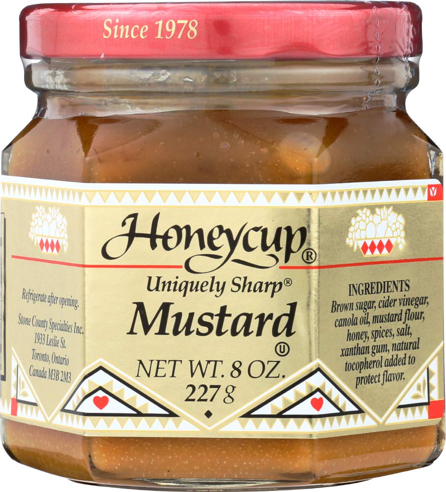 Honeycup front packaging two 8 ounce jars showing label and brand for convenience