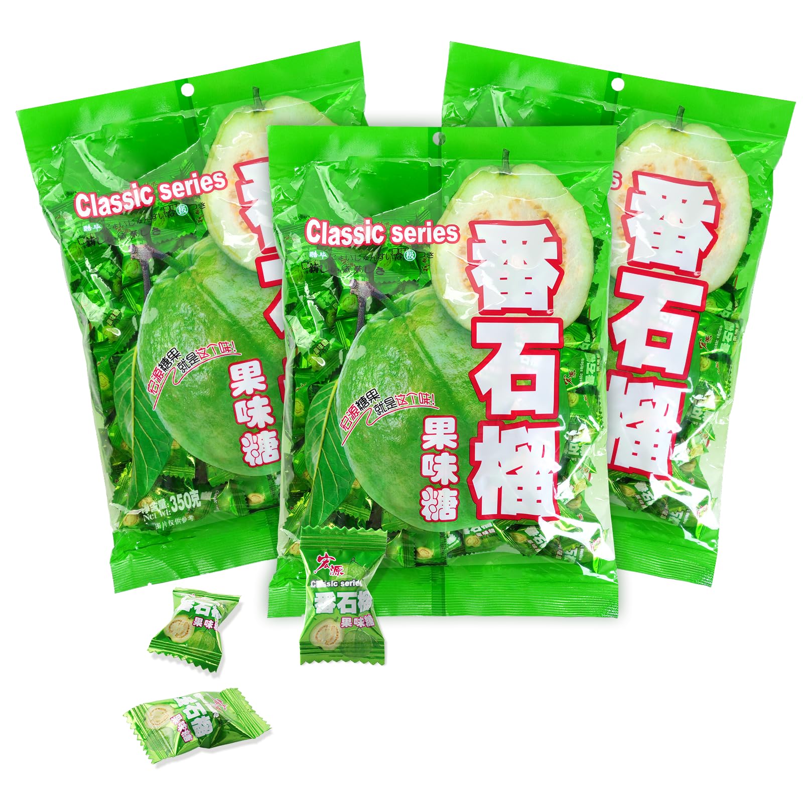 Hongyuan front packaging showing guava flavor and easy grab convenience