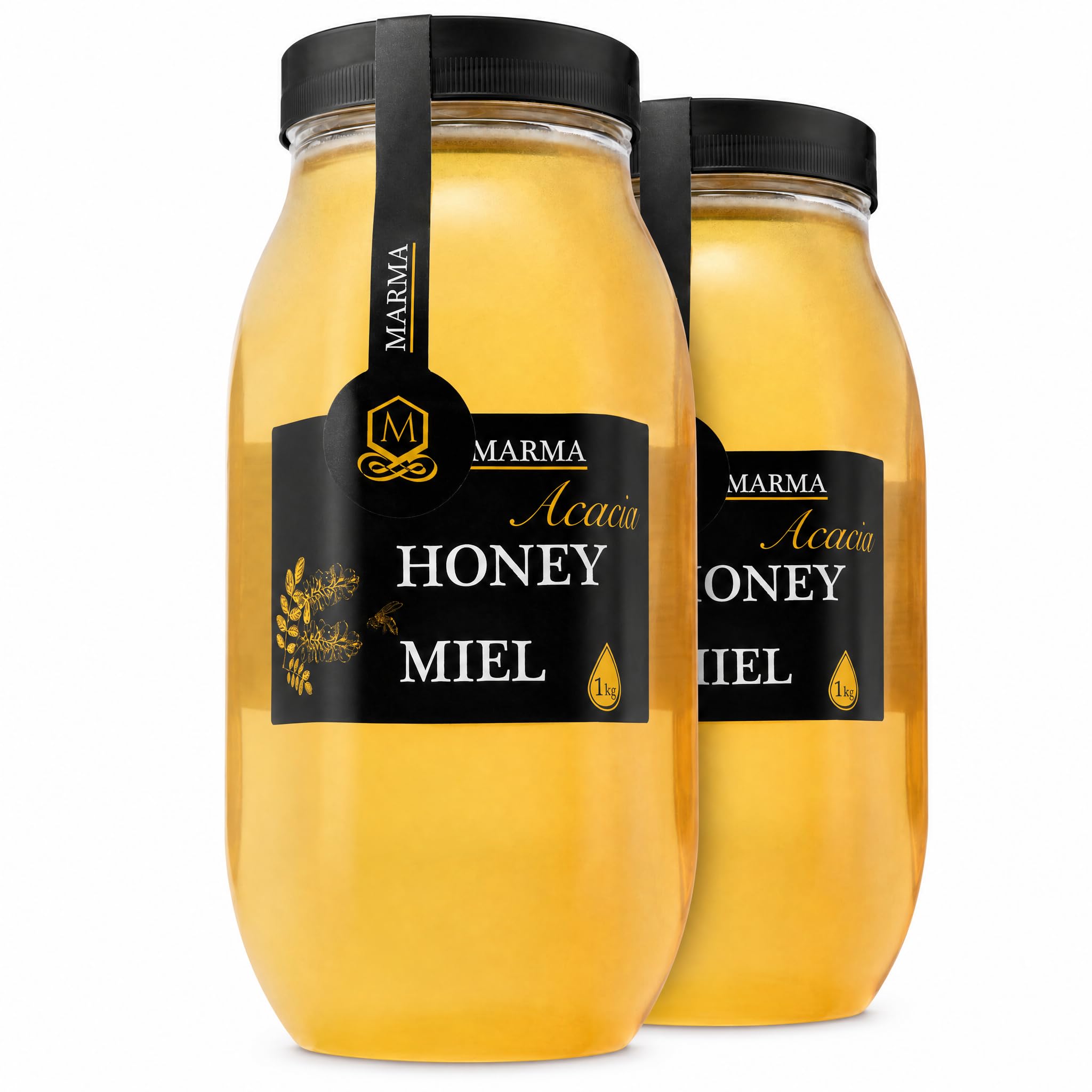 HONIGMA front packaging showing 35.2oz jar and clear pure appearance