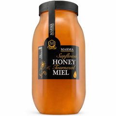 HONIGMA front jar view showing clear label and generous 1000g size benefit