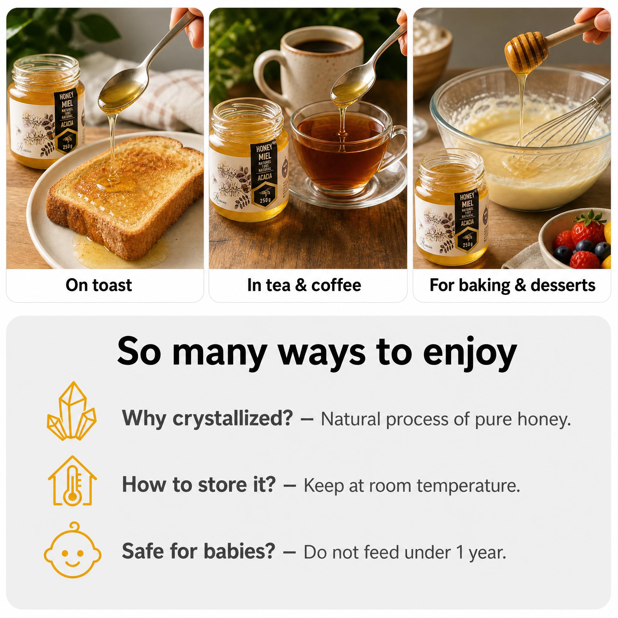 HONIGMA jar in kitchen lifestyle setting suggesting everyday culinary appeal