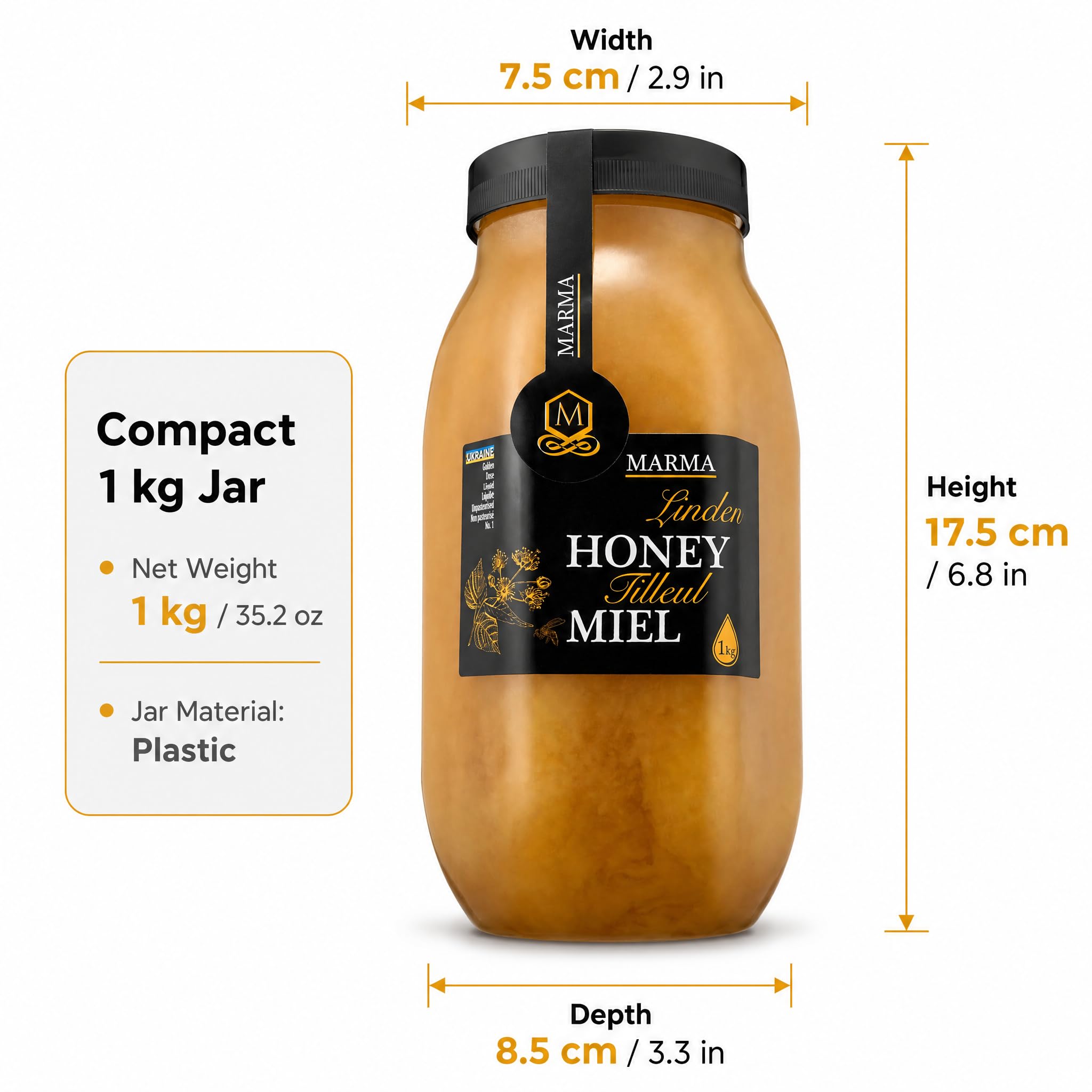 HONIGMA label showing certifications like ISO 22000 and HACCP for trust