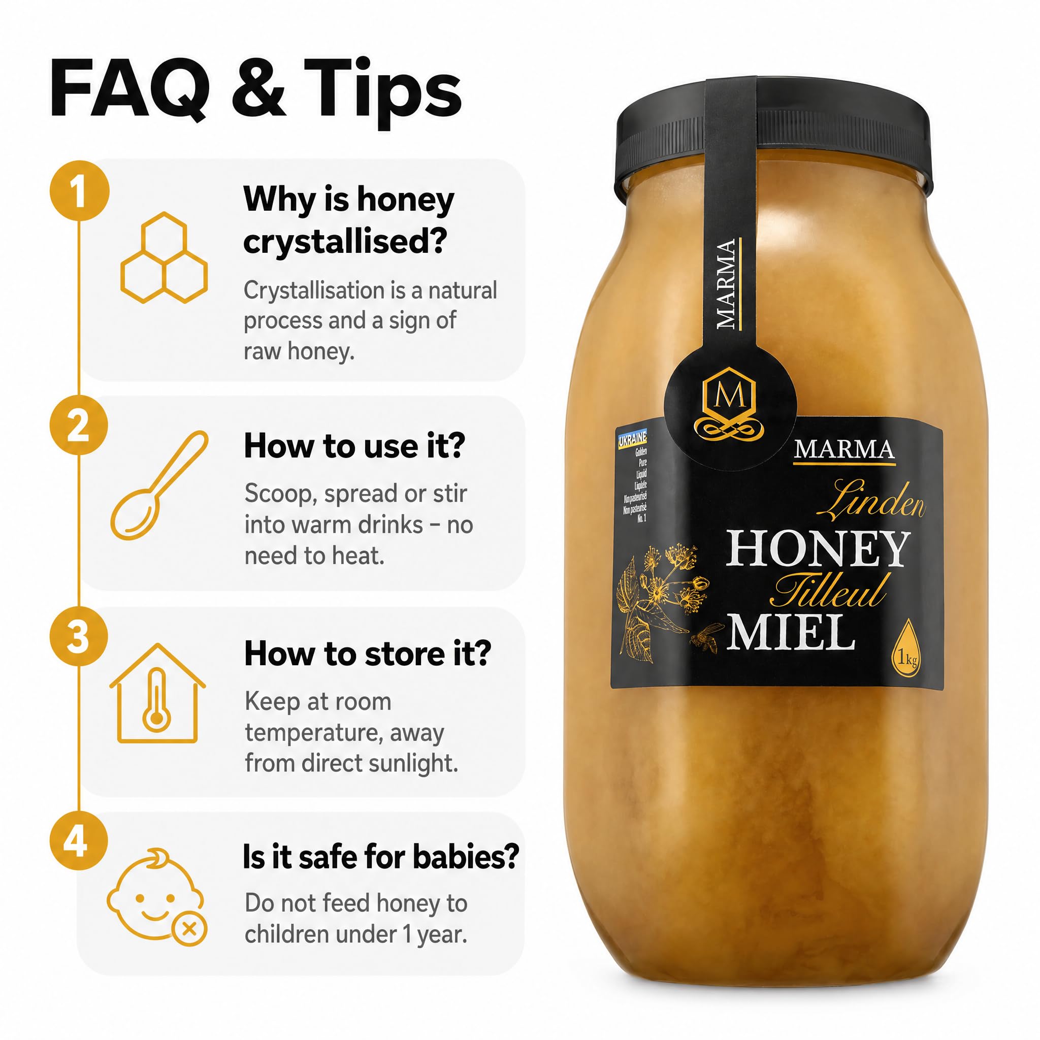 HONIGMA honey on a breakfast board with fruit and cheese for serving idea