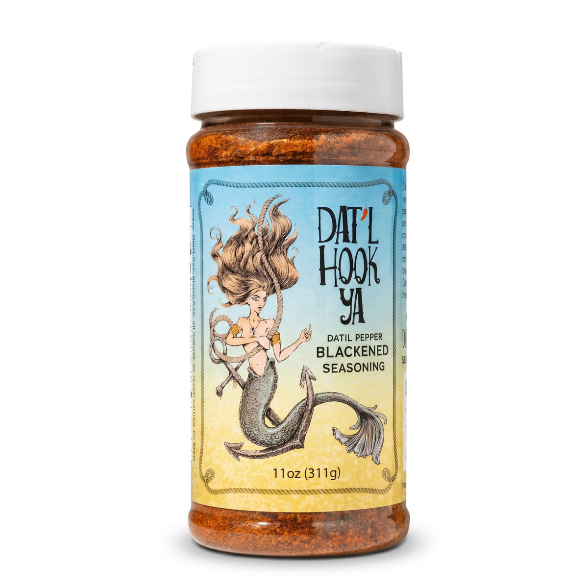 Hook'Ya front packaging showing 11oz container and bold label for easy identification