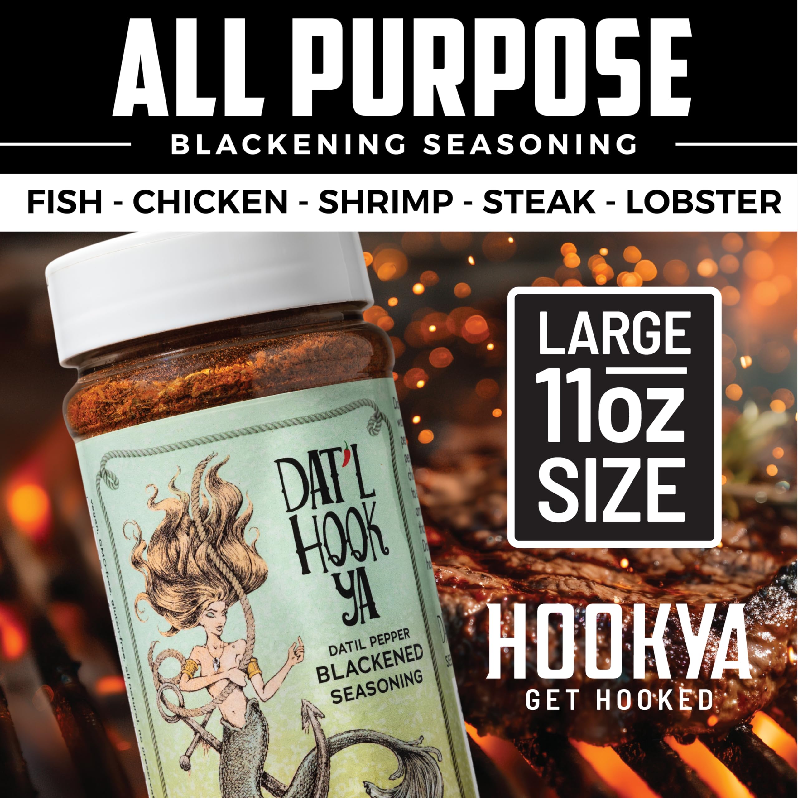 Hook'Ya used on grilled chicken demonstrating even crust and improved flavor
