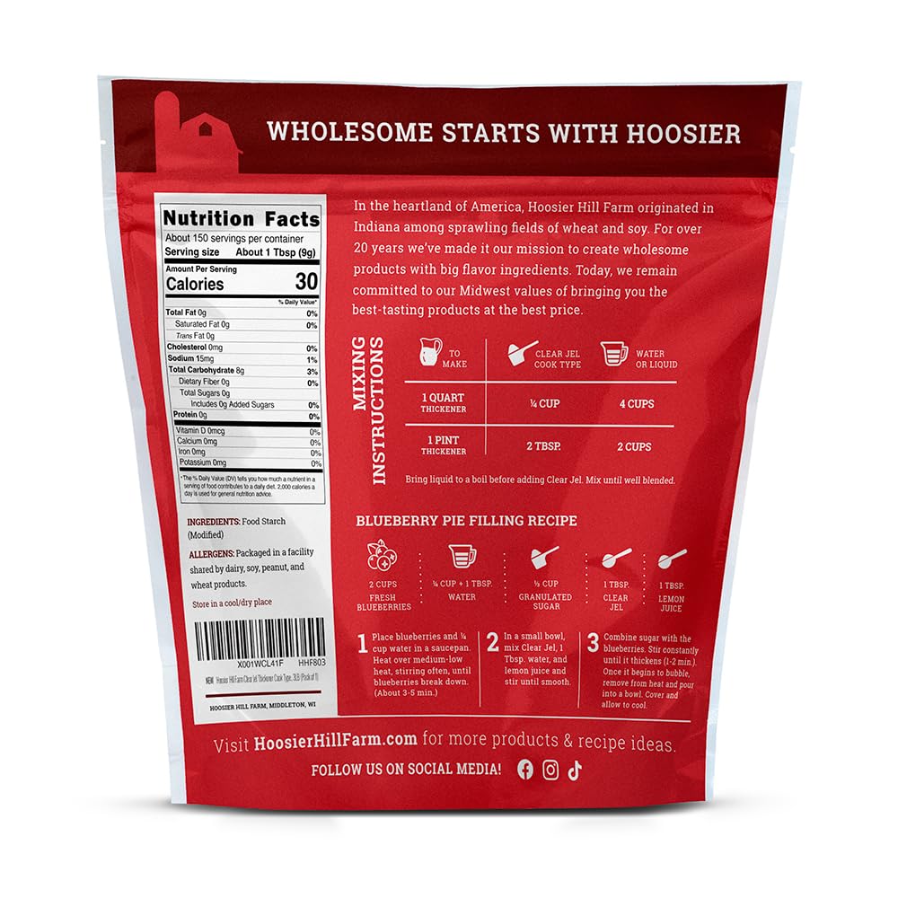 Hoosier Hill Farm used in fruit pie filling showing glossy, stable filling benefit
