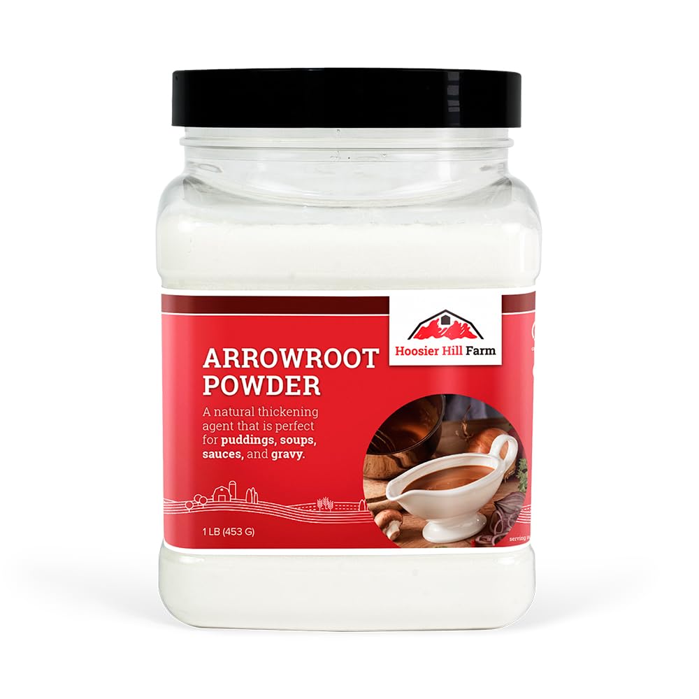 Hoosier Hill Farm front jar showing 1 lb packaging and clear thickening benefit