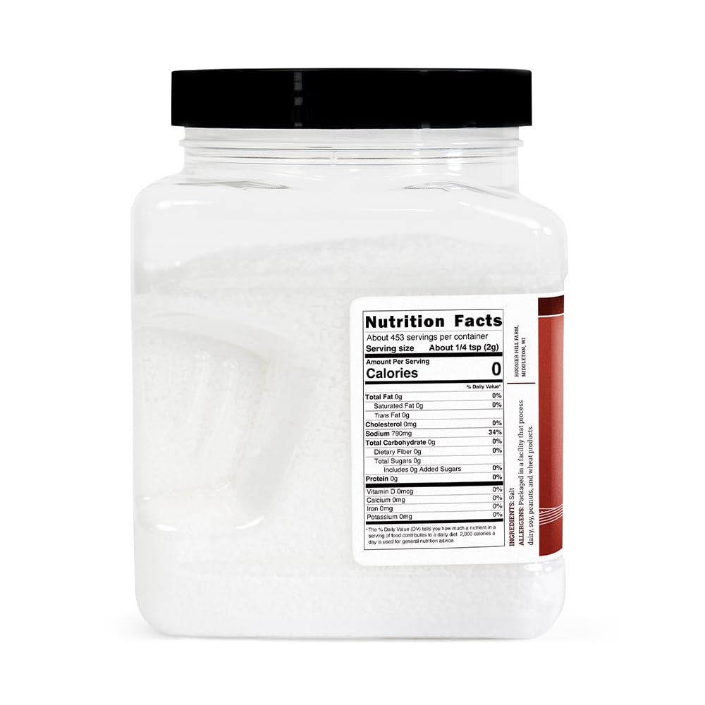 Hoosier Hill Farm product label detail showing ingredient purity and origin