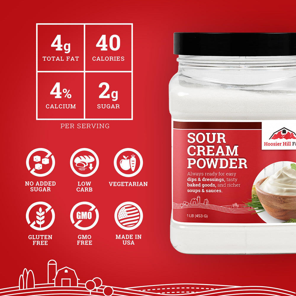 Hoosier Hill Farm powder texture close-up highlights smooth mixability