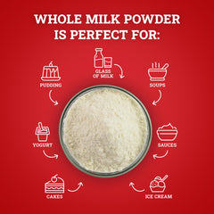 Hoosier Hill Farm powder on spoon showing fine texture for easy mixing benefit