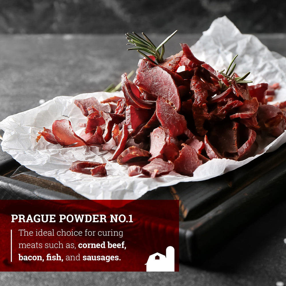 Mixing Prague Powder into brine in a bowl to illustrate safe, even distribution for curing