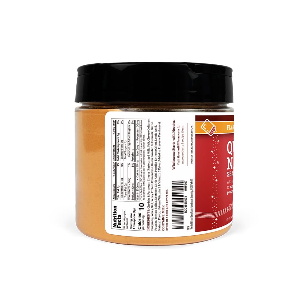 Hoosier Hill Farm seasoning dusted on fries adding savory cheesy-spicy crunch