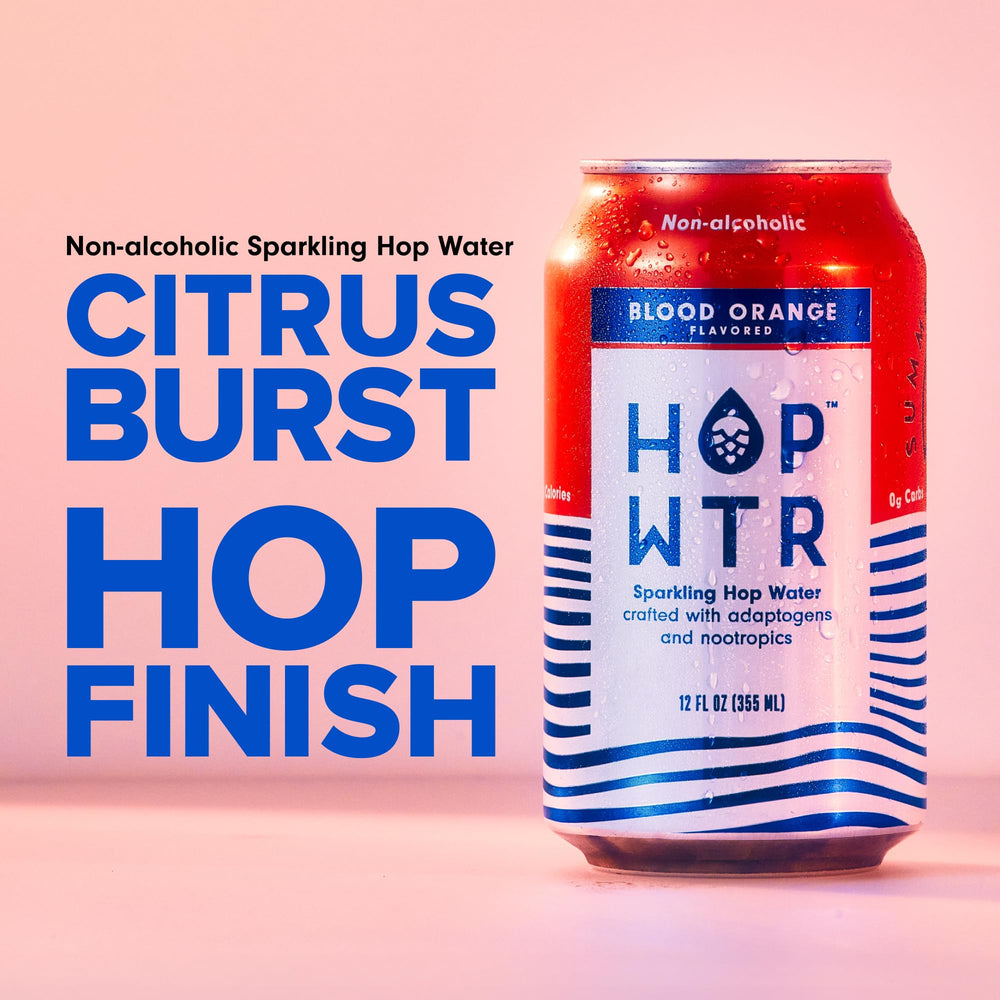 HOPWTR sparkling bubbles close-up showing carbonation and crisp mouthfeel benefit