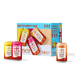 HOPWTR front packaging showing variety pack and zero calorie benefit