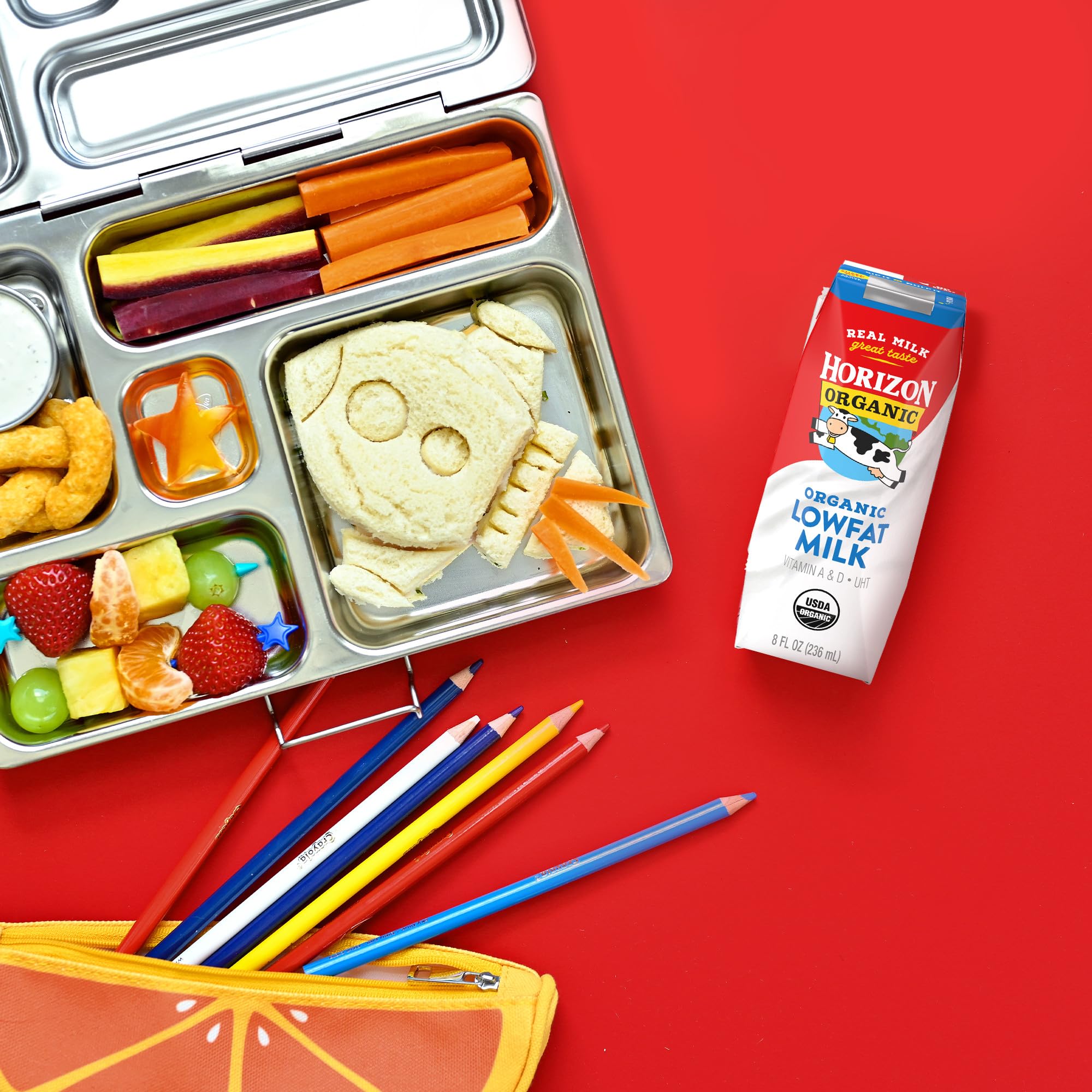 Horizon Organic close‑up of carton texture and seal highlighting secure freshness