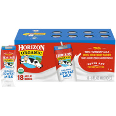 Horizon Organic front packaging showing organic single‑serve convenience and brand trust
