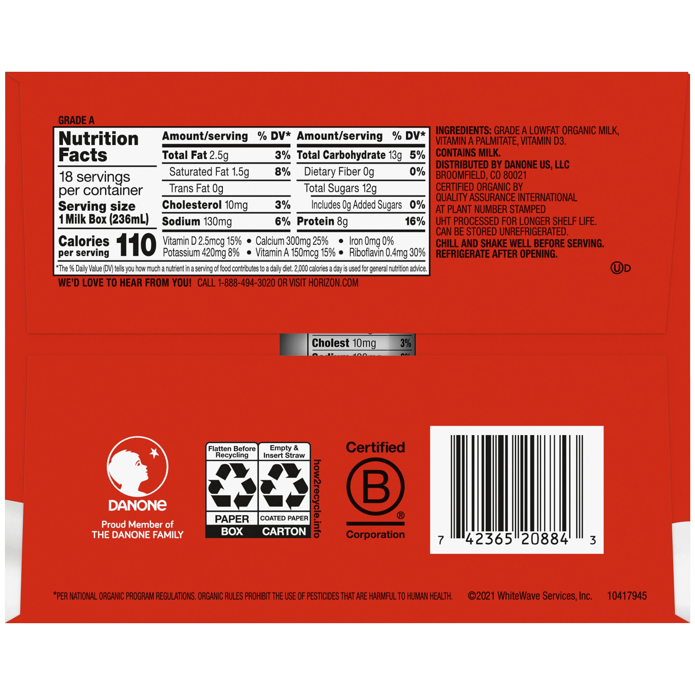 Horizon Organic cartons inside a pantry emergency kit for long‑term readiness