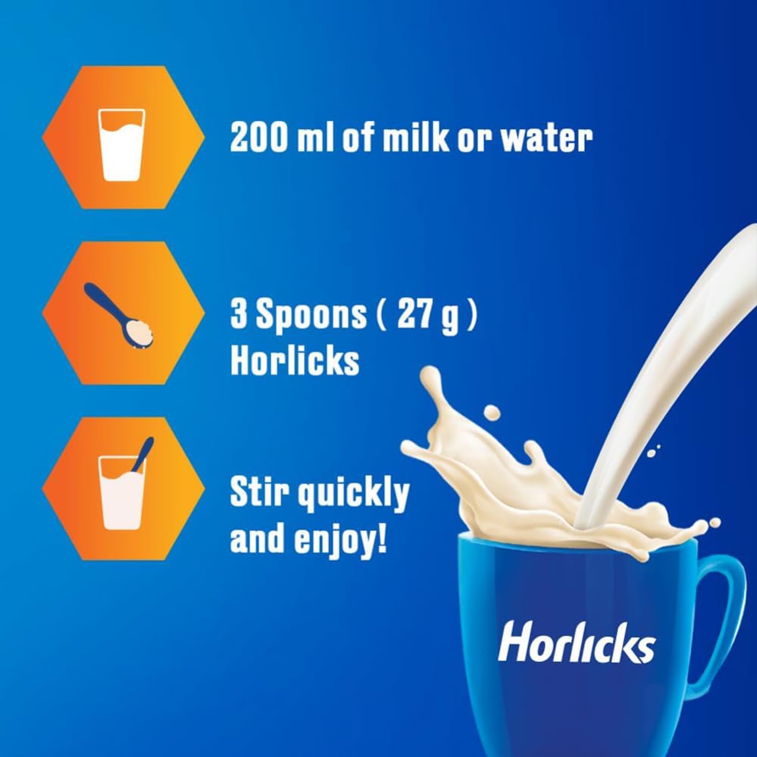 Horlicks texture close-up displaying fine powder for smooth mixing
