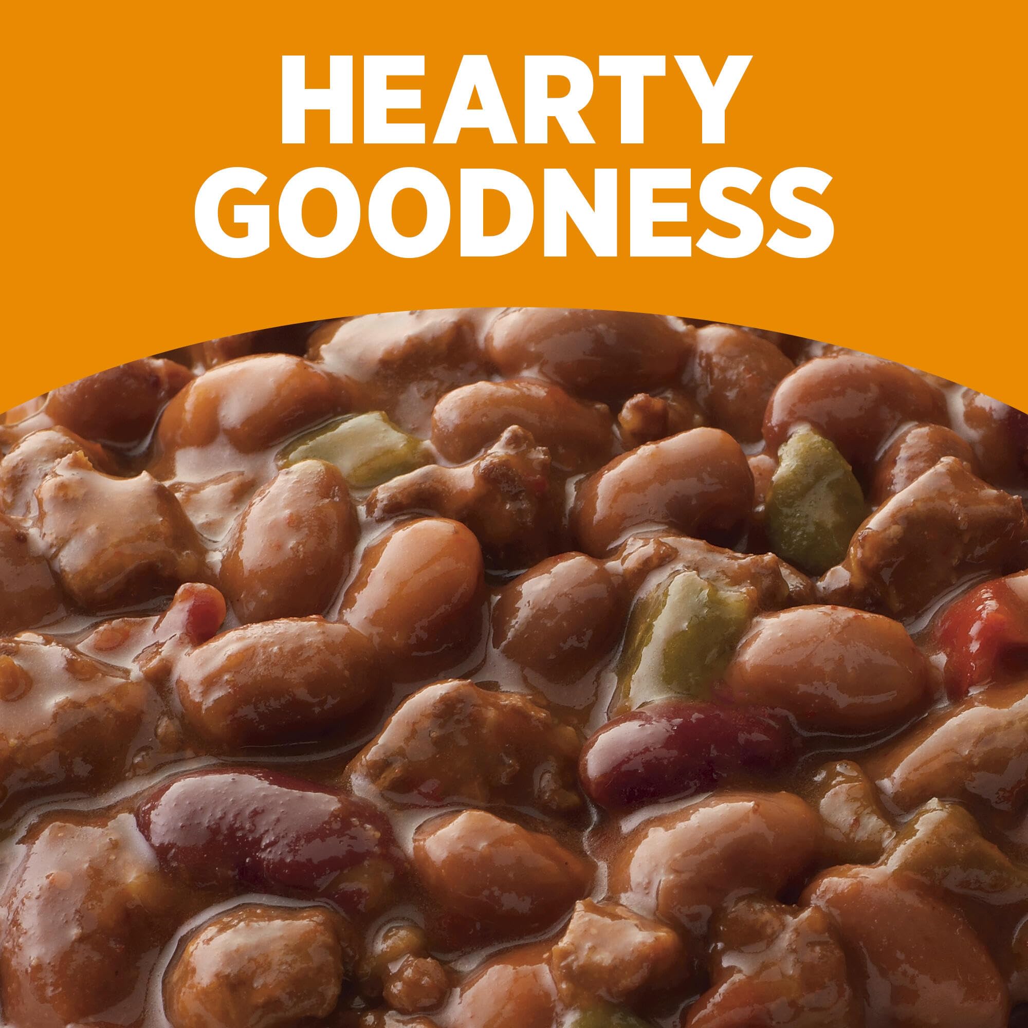 HORMEL COMPLEATS tray next to a soda can showing true portion size
