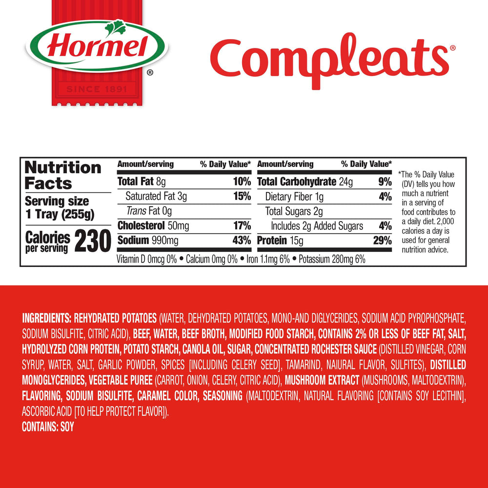 Hormel COMPLEATS heating in microwave demonstrating fast one-minute preparation
