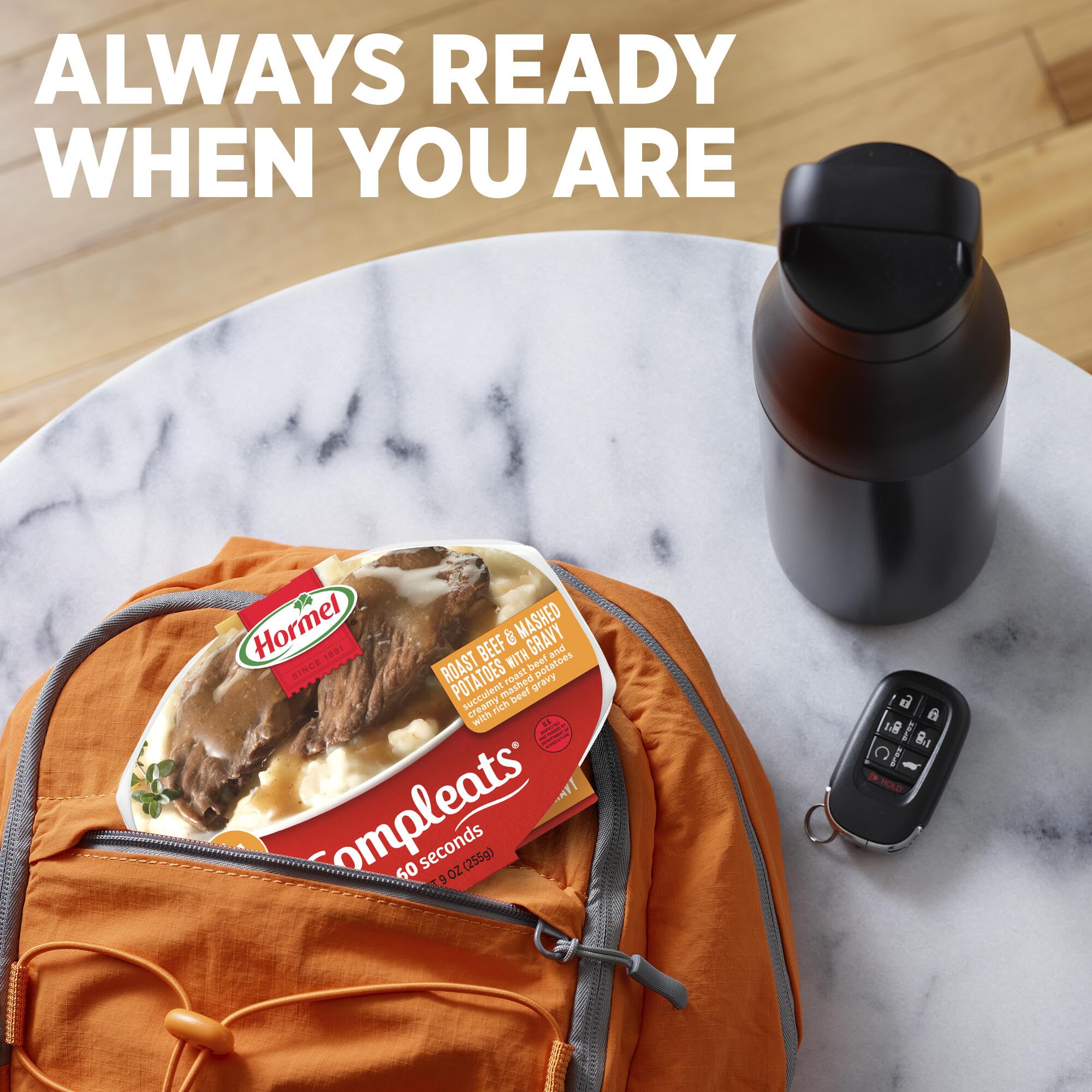 HORMEL COMPLEATS lifestyle kitchen image showing quick dinner solution for busy nights