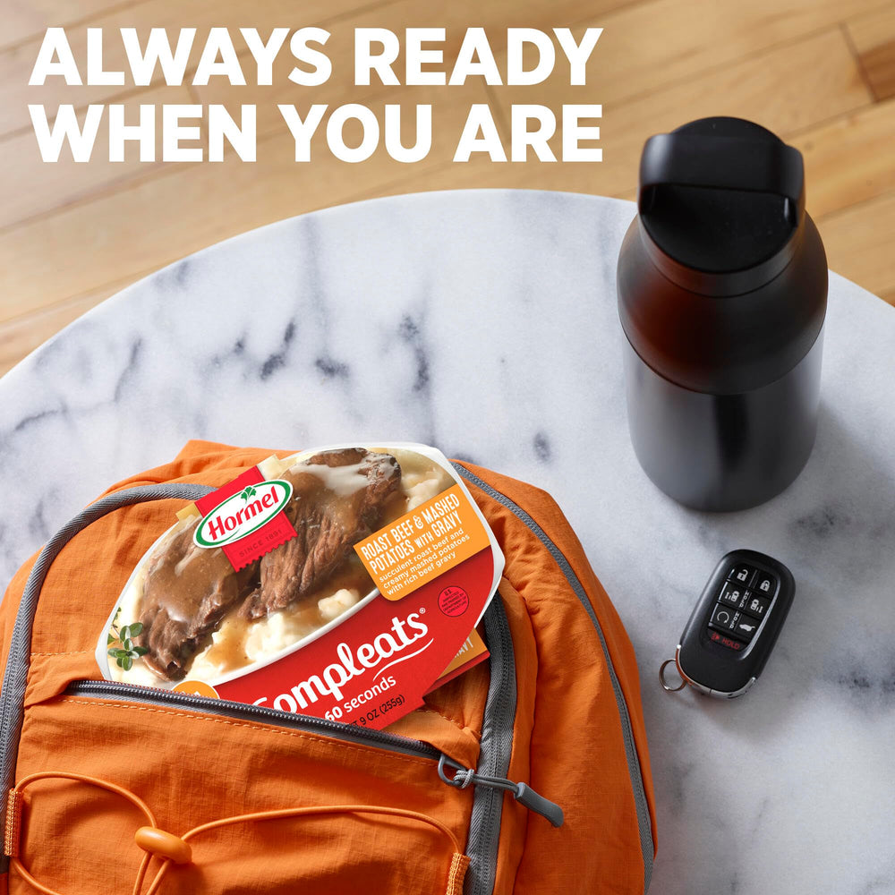 HORMEL COMPLEATS lifestyle kitchen image showing quick dinner solution for busy nights