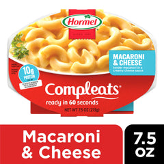 HORMEL COMPLEATS tray close-up showing microwave-ready design benefit