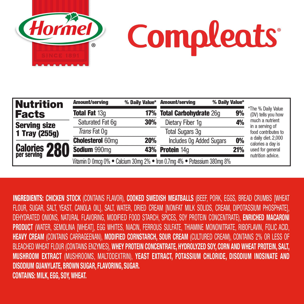 HORMEL COMPLEATS meatball texture close-up highlighting hearty bite