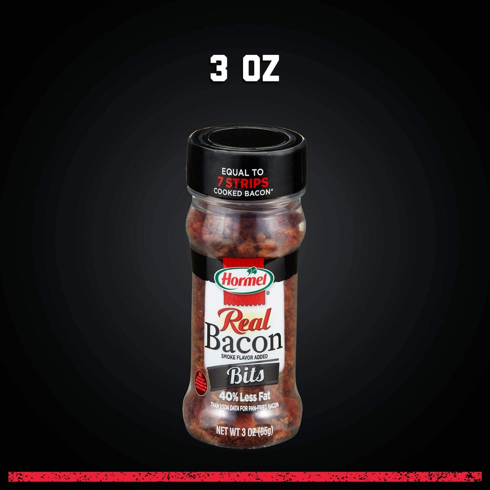 HORMEL label and nutrition panel highlighting real bacon ingredients