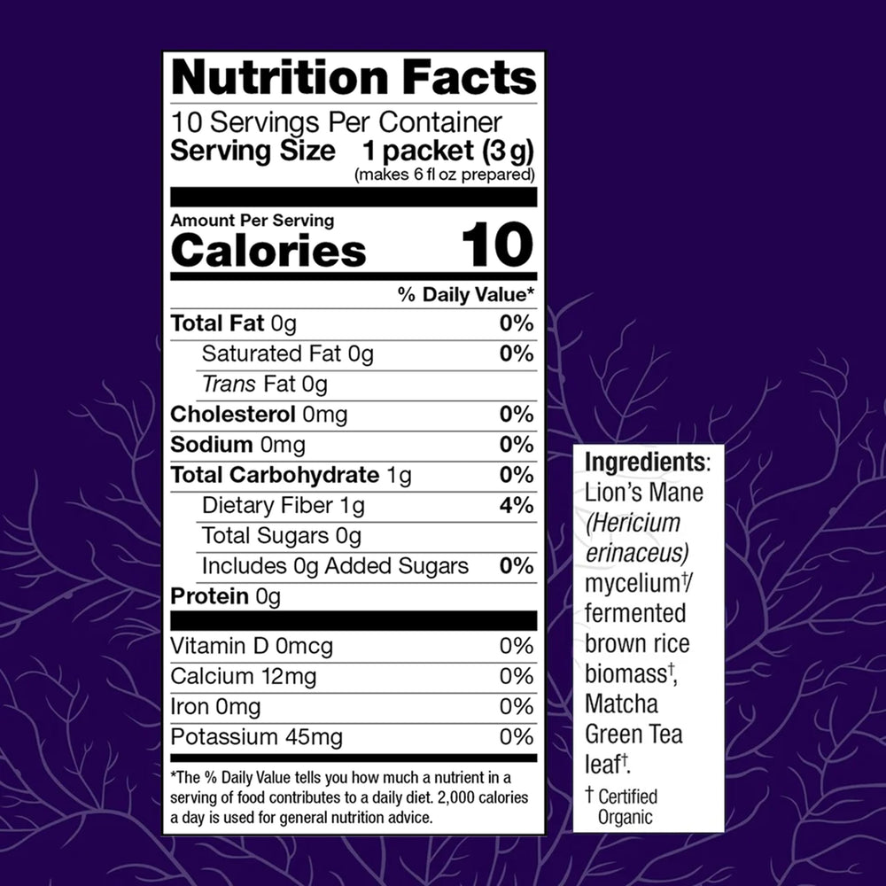 Host Defense open packet with powder spilling to show single-serve convenience