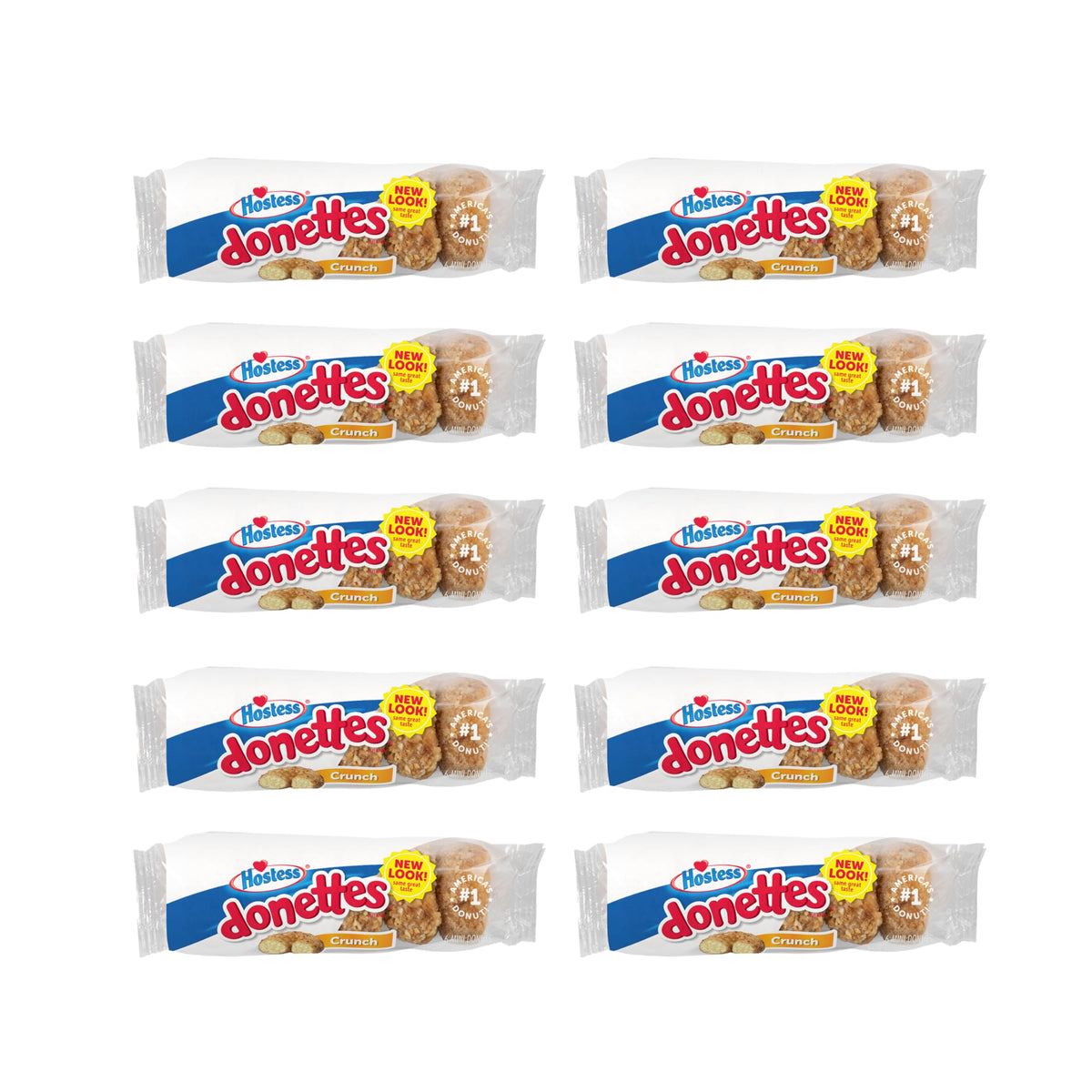 Hostess front packaging showing 10-pack convenience and grab-and-go appeal